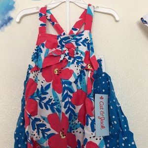 Brand new 3T cat and Jack summer outfit